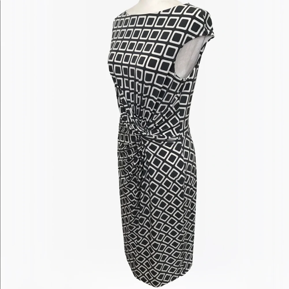 Ralph Lauren Sheath Geo Print Women’s Midi Dress - 10/12 - Picture 9 of 17